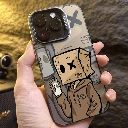 Capa de iphone com desenho do cartoon box man