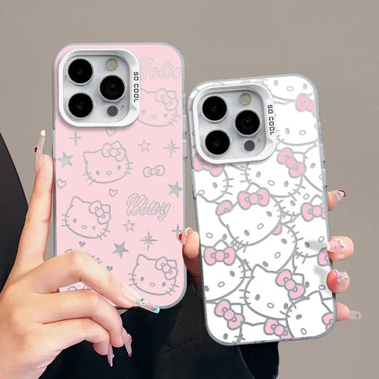 Capa com desenho da hello kitty de silicone